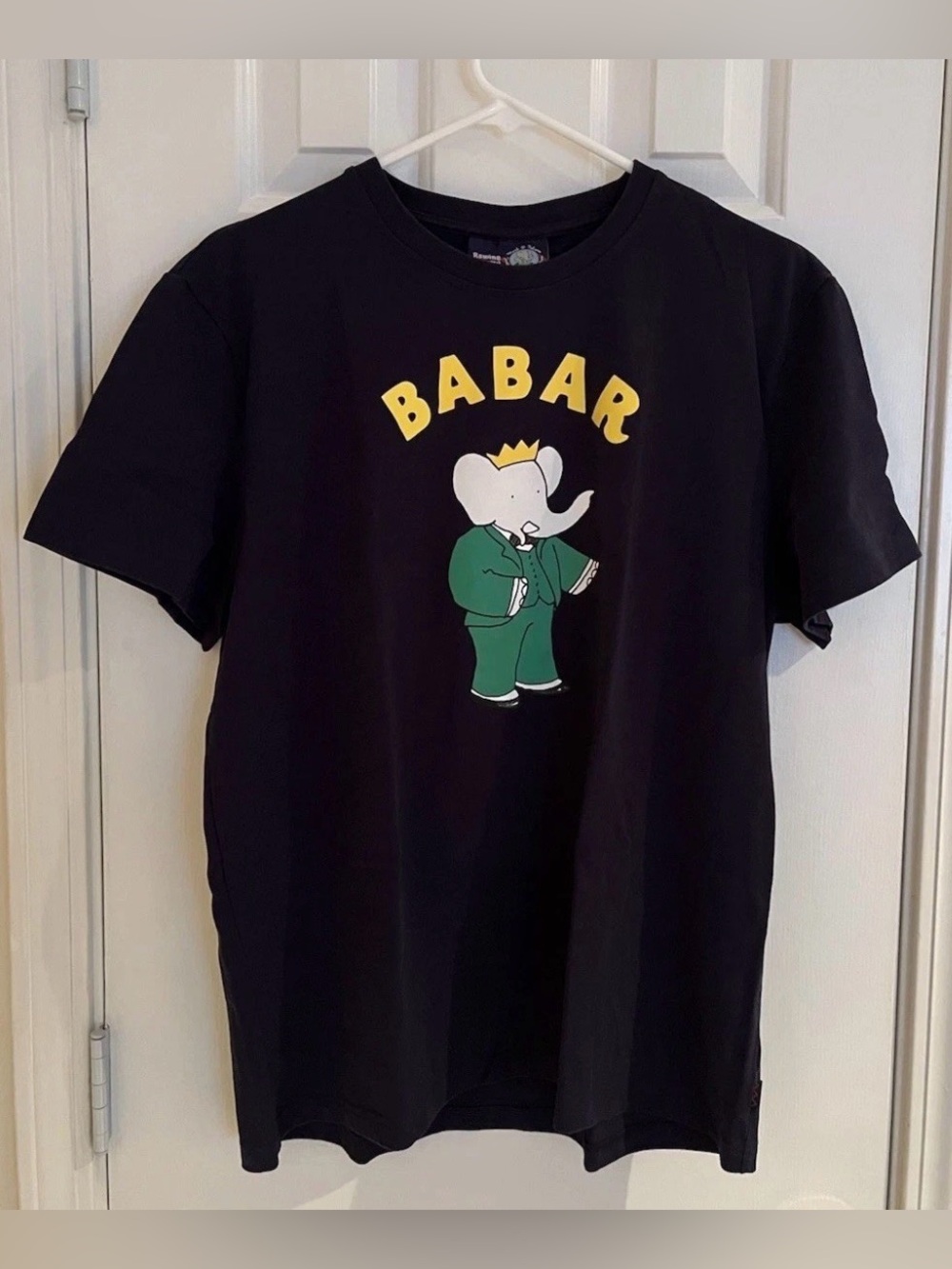 Rowing Blazers Navy Blue Babar Big Print Tee Large
